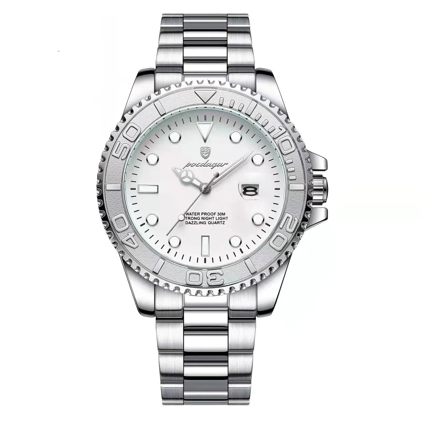 Luxury Men Watch Business Quartz Waterproof Stainless Steel