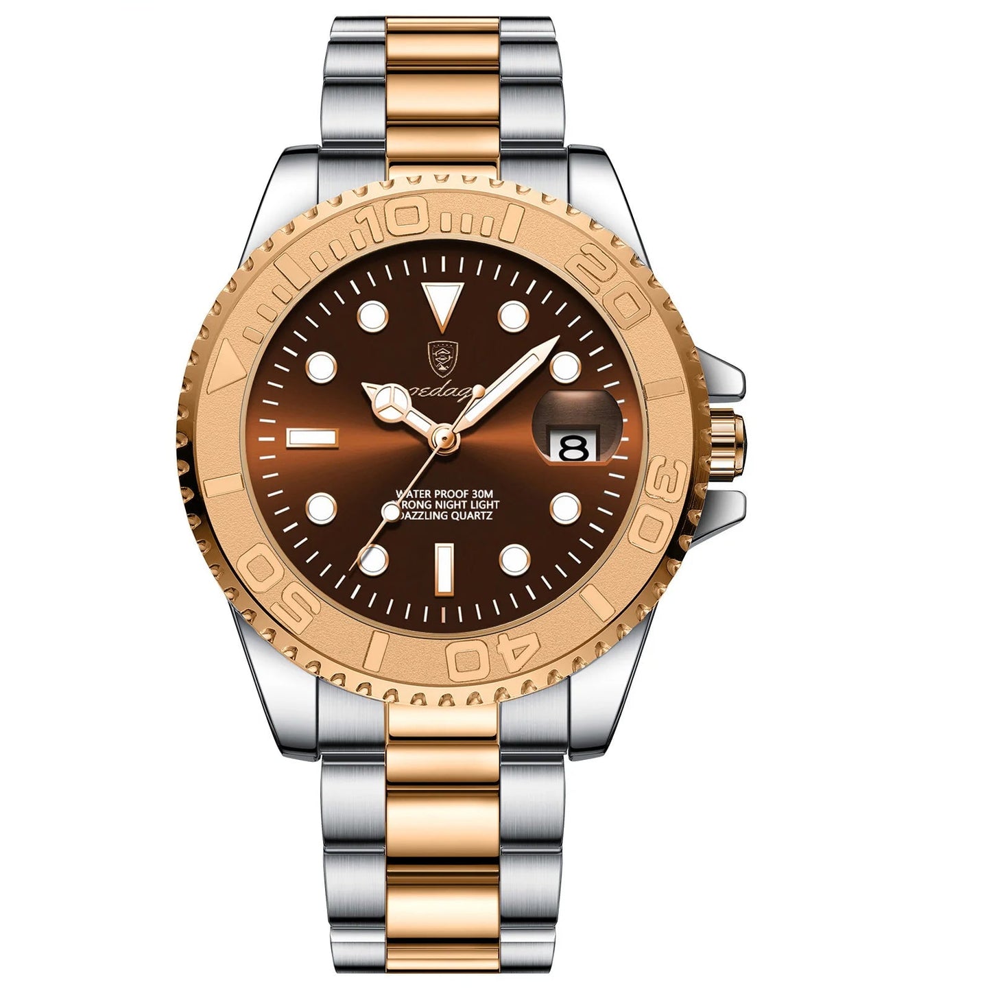 Luxury Men Watch Business Quartz Waterproof Stainless Steel