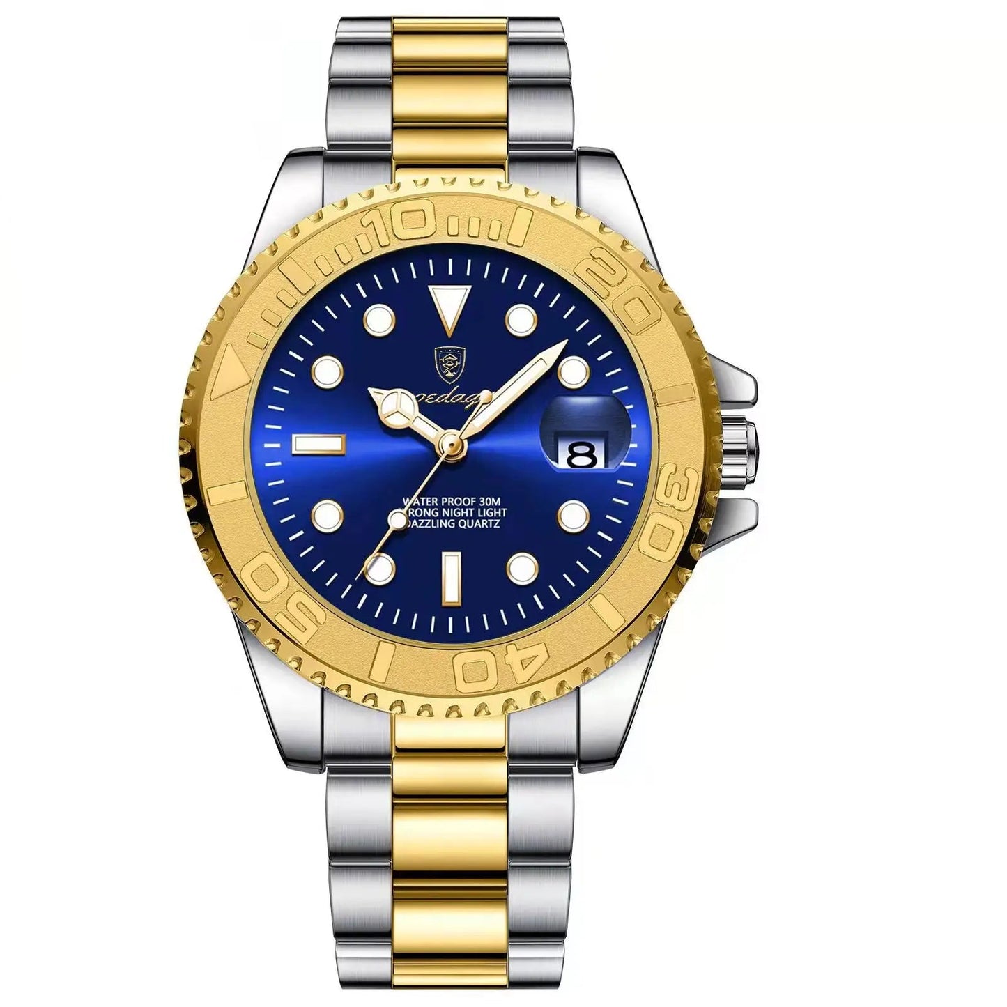 Luxury Men Watch Business Quartz Waterproof Stainless Steel