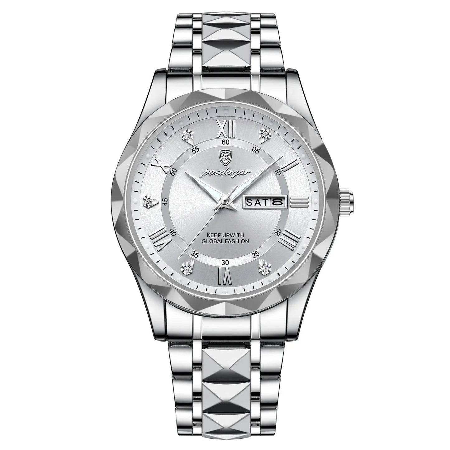 Luxury Man Wristwatch Waterproof Rust resistant Stainless Steel