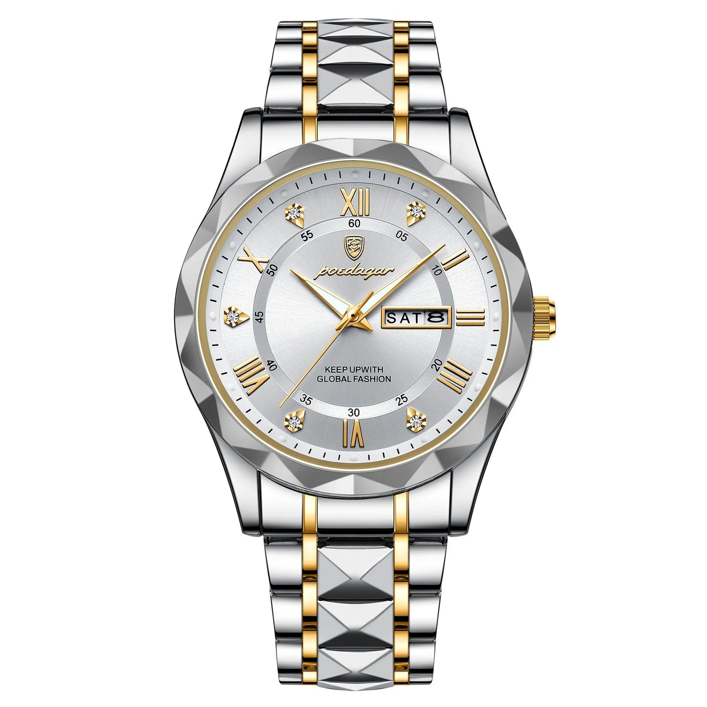 Luxury Man Wristwatch Waterproof Rust resistant Stainless Steel