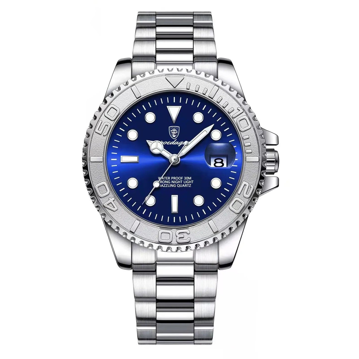Luxury Men Watch Business Quartz Waterproof Stainless Steel