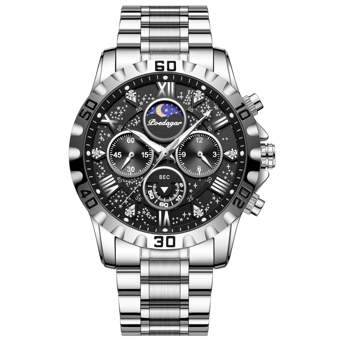 Luxury Watch for Man Quartz Sports Men Watch Waterproof Stainless Steel