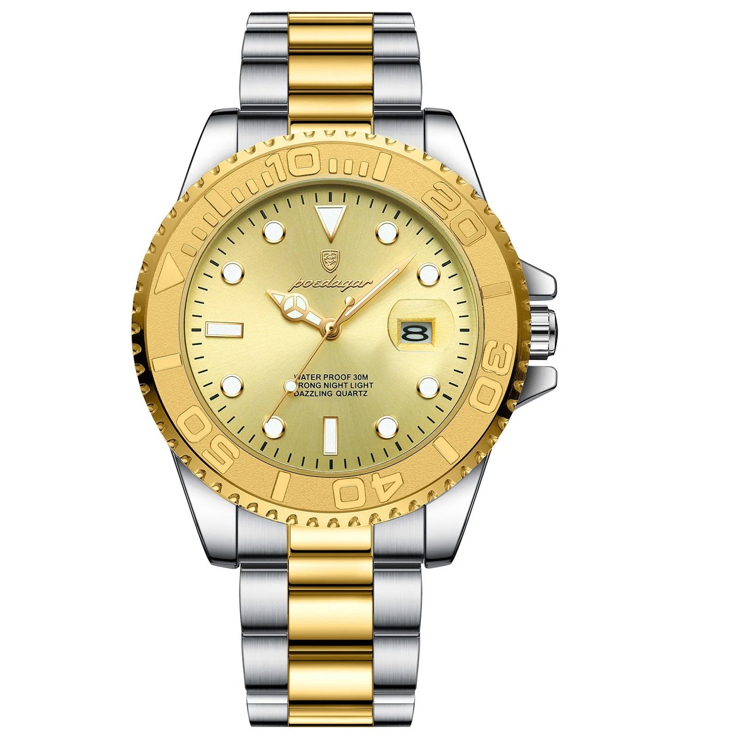 Luxury Men Watch Business Quartz Waterproof Stainless Steel
