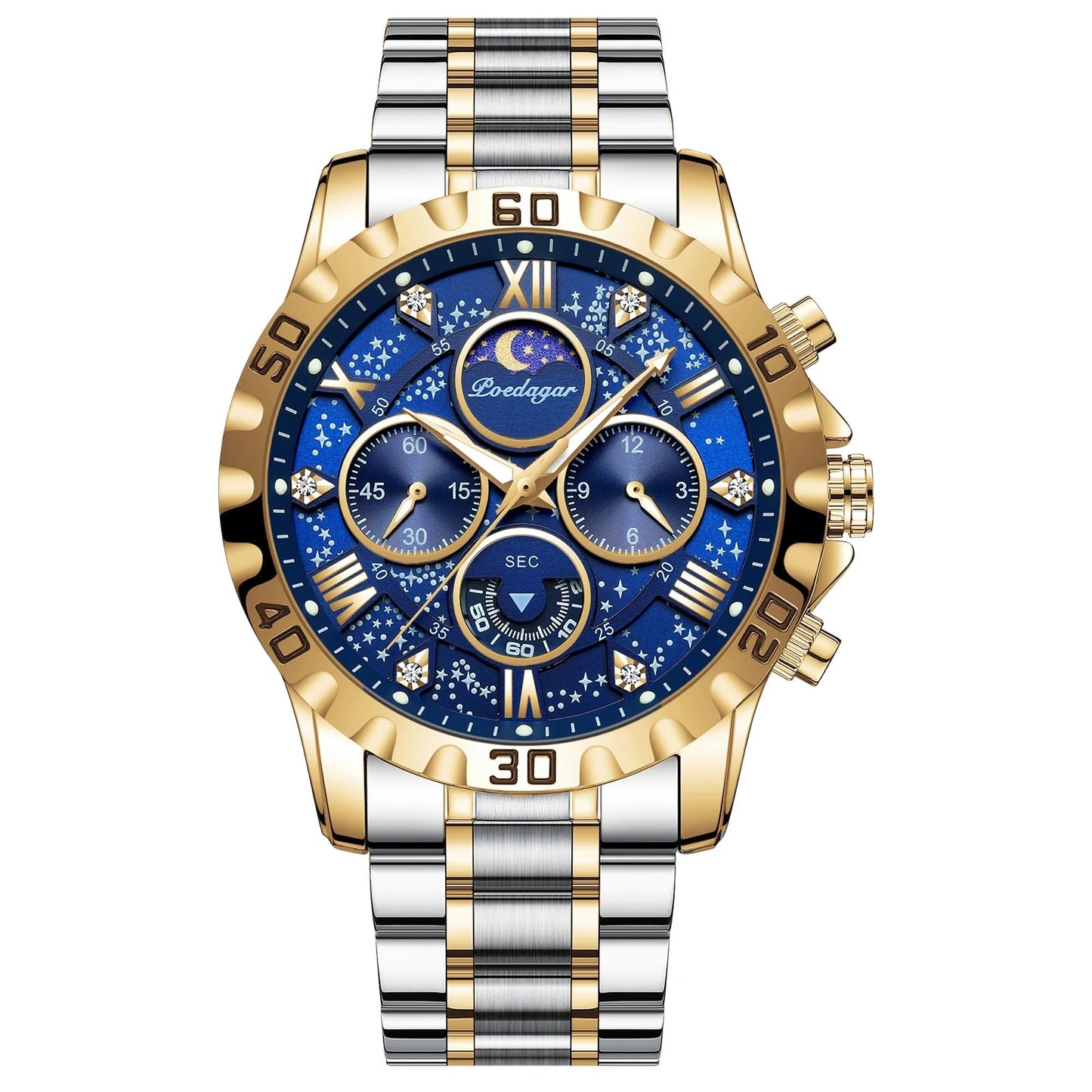 Luxury Watch for Man Quartz Sports Men Watch Waterproof Stainless Steel