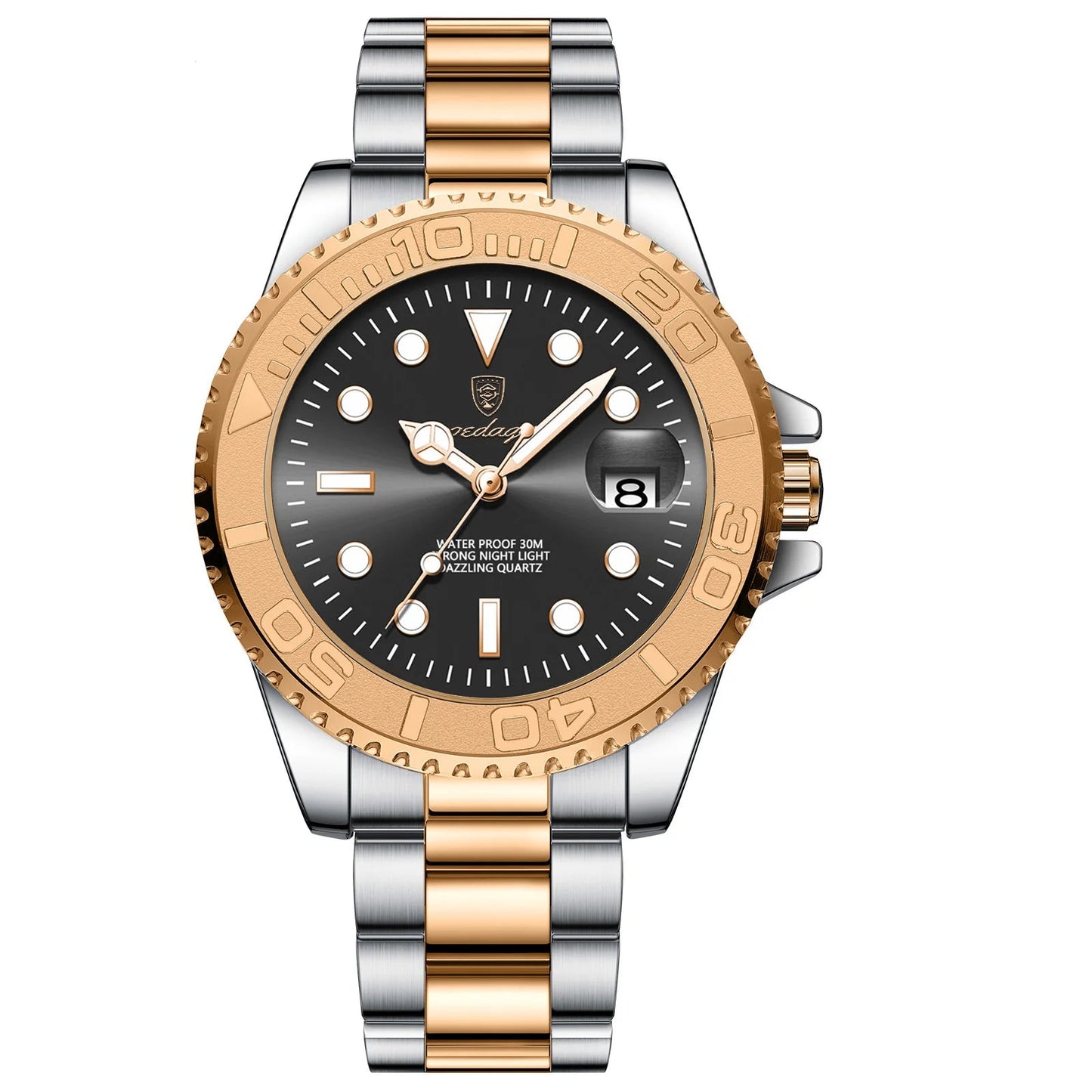 Luxury Men Watch Business Quartz Waterproof Stainless Steel