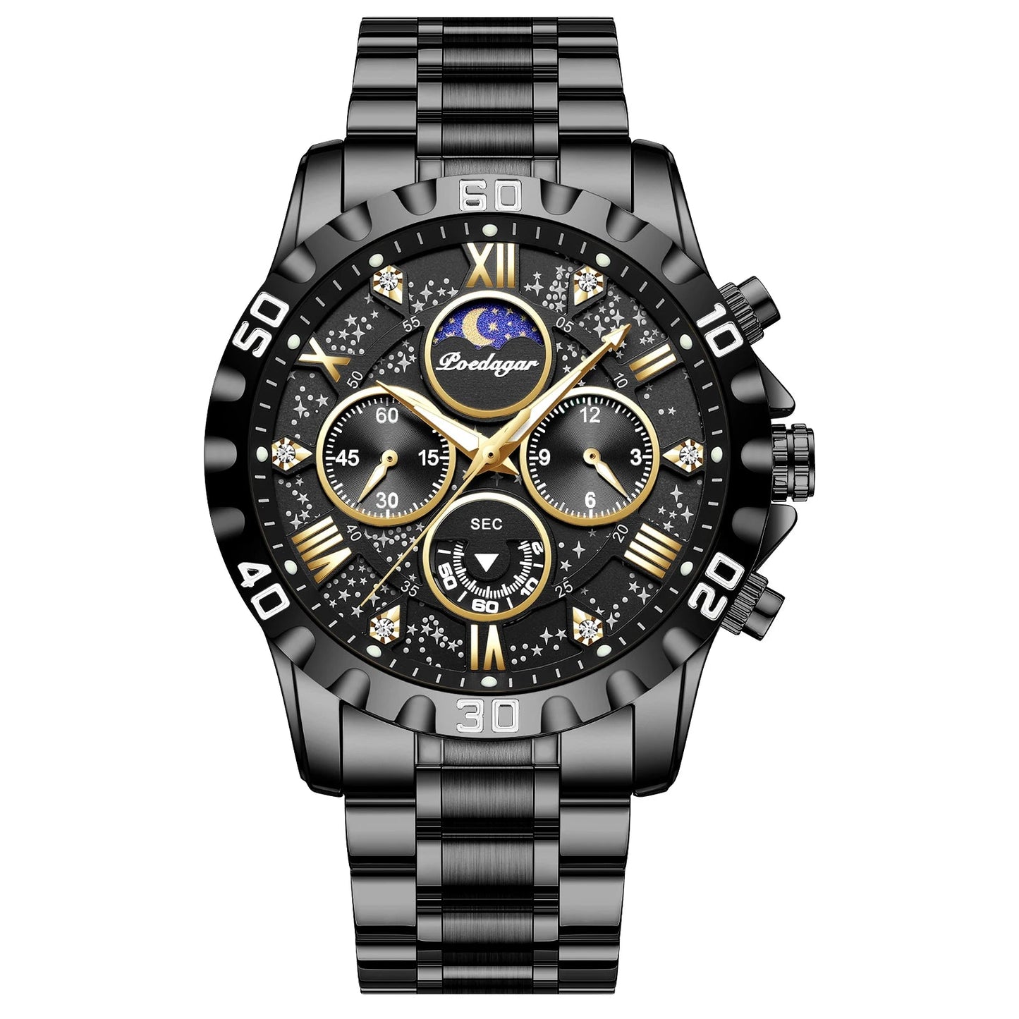 Luxury Watch for Man Quartz Sports Men Watch Waterproof Stainless Steel