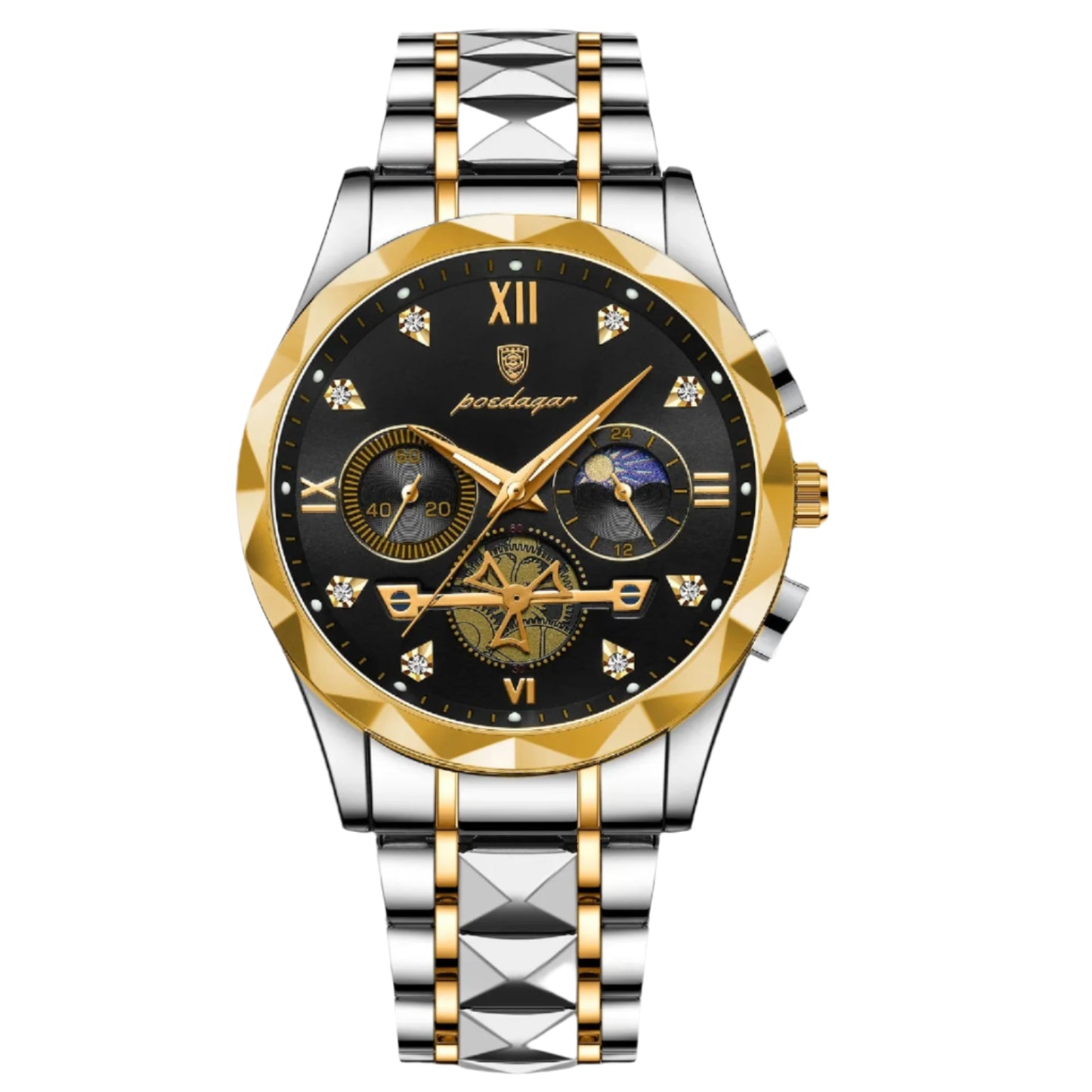 Luxury Man Wristwatch Waterproof Luminous Stainless Steel