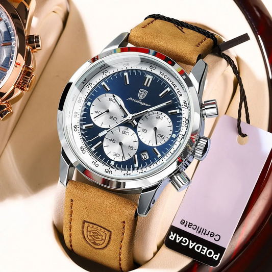 Luxury Man Watch High Quality Waterproof Leather Men Quartz Watches