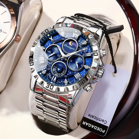 Luxury Watch for Man Quartz Sports Men Watch Waterproof Stainless Steel